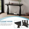 NicBex Rustic Console Table with Vintage legs, Narrow Entryway Table with Open Sturdy Shelf,Foyer Tables for Entryway,Living Room,Hallway - 3 of 4