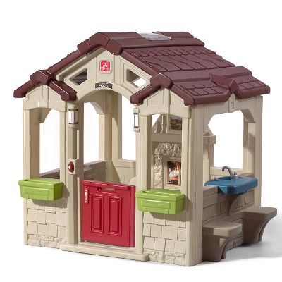 kidkraft stoneycreek cedar outdoor playhouse target