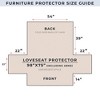 Reversible Stitched Patchwork Sofa Furniture Protector - Great Bay Home - 4 of 4