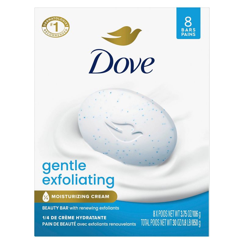 Dove Beauty Gentle Exfoliating Beauty Bar Soap, 3 of 13