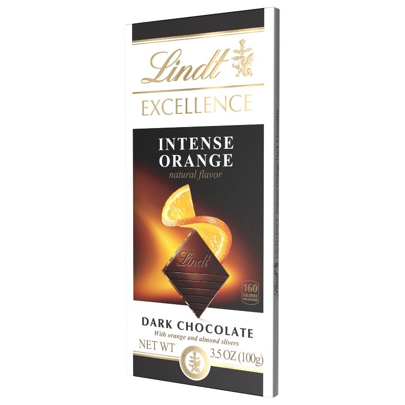 Lindt Excellence Intense Orange Dark Chocolate Candy Bar with Almonds - 3.5 oz., 5 of 12