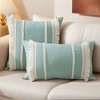 REGALWOVEN Boho Modern Striped Decorative Throw Pillow Cover for Living Room Bed Sofa 2 Pcs - 2 of 4