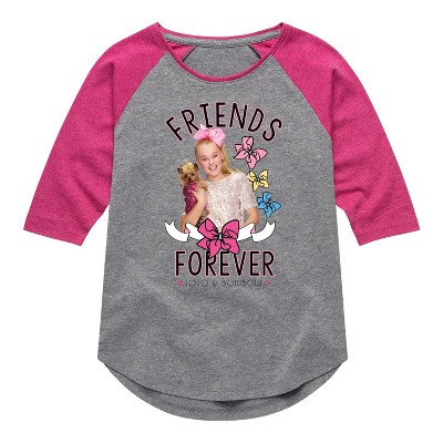 JoJo Siwa Friends Forever  - Athletic Heather/Fuchsia - 5T