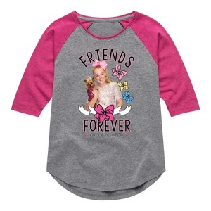JoJo Siwa Friends Forever  - Athletic Heather/Fuchsia - 5T - 1 of 3