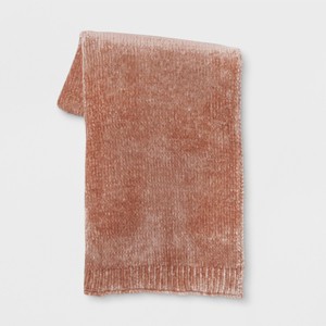 Shine Chenille Throw Blanket Blush - Project 62