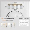 Maliang Modern Vanity Mirror Light, Frosted White Glass with Gold Iron Frame (Bulb Not Included) - 4 of 4