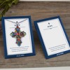 Anna-Kaci Silver Tone Stained Glass Rhinestone Pendant Necklace Gift Message Card & Envelope Jewelry Gifts - 4 of 4