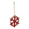 Melrose Wood Snowflake Ornament (Set of 12) - 2 of 4