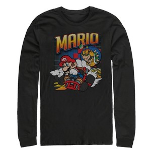 Men's Nintendo Mario Kart Winner Long Sleeve Shirt - 1 of 3