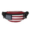 CTM Leather Patriotic American Flag Fanny Waist Pack - 3 of 4
