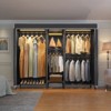 VIPEK V6LC Covered Garment Rack Heavy Duty Closet Wardrobe with Cover and Dimmable LED Lights, Black Rack with Cover - 2 of 4