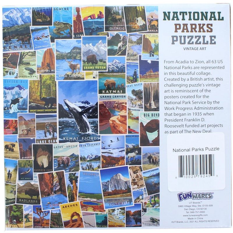UT Brands National Parks 1000 Piece Jigsaw Puzzle, 2 of 3