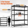 Coucheta Heavy Duty Garage Shelving Units,5-Tier Adjustable Storage Shelves,Loads 2500 LBSS,Adjustable Garage Storage Shelving - 3 of 4