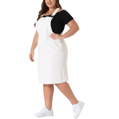 Plus size overall dress hotsell