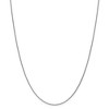 Black Bow Jewelry 1.15mm 18k White Gold Diamond Cut Cable Chain Necklace - 3 of 4