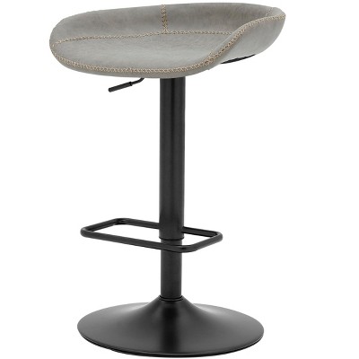 New Pacific Direct Rogue KD PU Gaslift Bar Stool, (Set of 2)