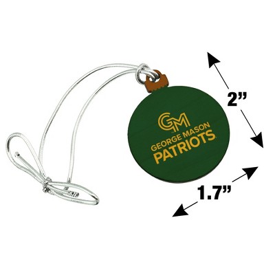 George Mason University Primary Logo Mini Small Tiny Wood Christmas Tree Holiday Ornament