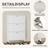 ChicFurnit Shoe Racks 3 Flip Drawers Shoe Cabinet Dust Protected Freestanding Shoe Cabinet for Entryway, White, 31.5"*9.65"*47.24" - 4 of 4