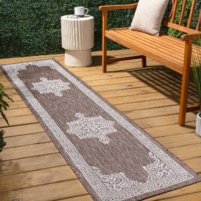 JONATHAN Y Arden Vintage Casual Medallion Indoor/Outdoor Area Rug