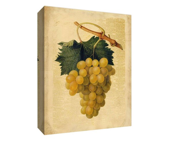Yellow Grapes Decorative Canvas Wall Art 11"x14" - PTM Images