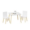 Toddler Table and Chair Set, Multifunctional Kids Desk and 2 Chair Set, Child-Safe Design Study Desk Toy Table Dining Table for Living Room Kids Room - 4 of 4