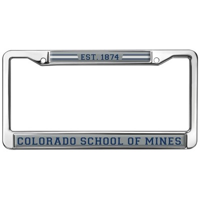 Colorado School of Mines School Logo Full Size Standard License Plate Metal Frame