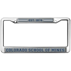 Colorado School of Mines School Logo Full Size Standard License Plate Metal Frame - 1 of 4