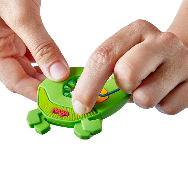 HABA Crocodile Silicone Teething and Grasping Baby Toy, 3 of 8