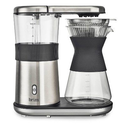 Brim 8-Cup Pour-Over Coffee Maker - Silver