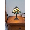 Amora Lighting Tiffany Style Floral Mission Style Table Lamp 8" Wide - 2 of 3