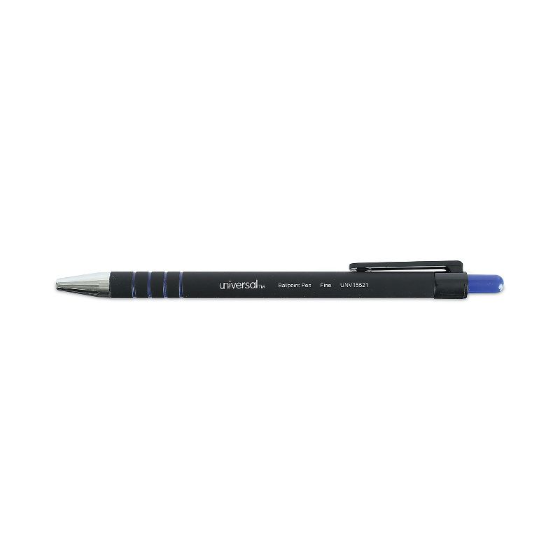 UNIVERSAL Comfort Grip Ballpoint Retractable Pen Blue Ink Fine Dozen 15521, 3 of 9