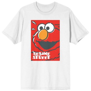 Sesame Street Elmo Laughing Men's White Graphic T-Shirt - 1 of 3