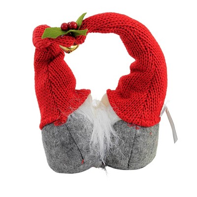 9.0 Inch Kissing Gnomes Heart Bell Holly Gnome Figurines