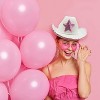4E's Novelty 2 Sets White Cowgirl Hat with Pink Star & Sunglasses – Sparkly Costume - 4 of 4