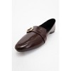 Zarina - Burgundy Brown Patent Pointed Toe Flats (Women) | Forever & Always Shoes - 4 of 4