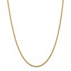 Black Bow Jewelry 2.75mm 14k Yellow Gold, Solid Diamond Cut Rope Chain Necklace - 3 of 4