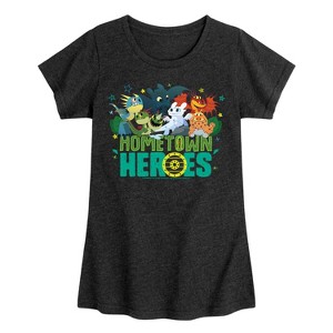 Girls' - How to Train Your Dragon - Hometown Heros Fitted Short Sleeve Graphic T-Shirt - 1 of 4