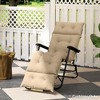 Outsunny Patio Lounge Chair Cushion, Tufted Thick Outdoor Chaise Lounge Cushion with Ties for Lawn Pool Deck, 74.8" x 22" x 4" - 2 of 4