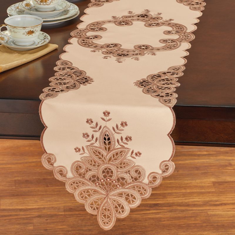 Collections Etc Battenburg Lace Table Topper, 2 of 3