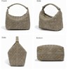 FATMOON Luxurious Suede Hobo Bag - Women's Woven Leather Shoulder Bag with Spacious Interior - 2 of 4