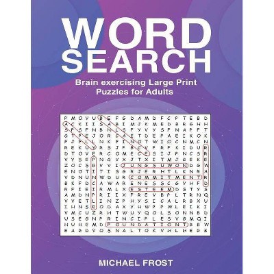 Word Search - Large Print by  Michael Frost (Paperback)