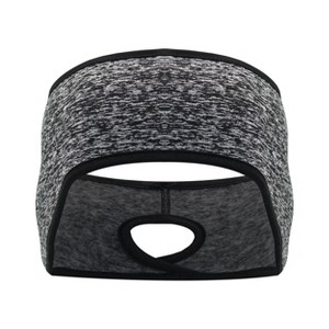 Anna-Kaci Women's Ponytail Headband Moisture-Wicking for Running Exercise Workouts Winter Ear Warmer - 1 of 4