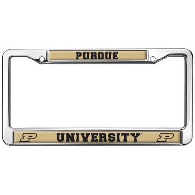 Purdue University School Logo Full Size Standard License Plate Metal Frame