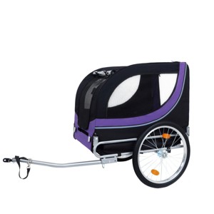 Yukimo 36"H Large Folding Dog Bike Trailer - All-Terrain Pet Carrier, Durable Steel Frame for Cycling/Jogging/Camping - 1 of 4