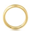 Pompeii3 Mens Gold Plated Tungsten Ring 6mm Comfort Fit Brushed Beveled Edge Wedding Band - 3 of 4