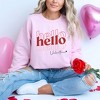 Simply Sage Market Women's Graphic Sweatshirt Hello Valentine Stacked - 2 of 4