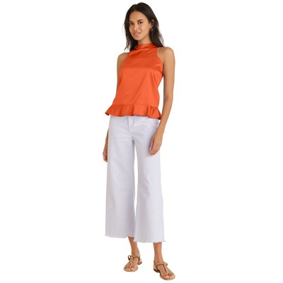 VENUS Womens Peplum Top  -  16, Orange