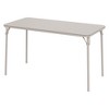 Whizmax Folding Table, Portable Folding Card Rectangle Table with Metal Frame, PU Leather Upholstered Foldable Table, for Dining Room, Living Room - 3 of 4