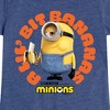 Girls' - Despicable Me Minions - A Lil Bit Bananas Fitted Short Sleeve Graphic T-Shirt - 2 of 3