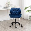 APRILSOUL29.50"Diamond Tufted Adjustable Swivel Office Chair - 4 of 4